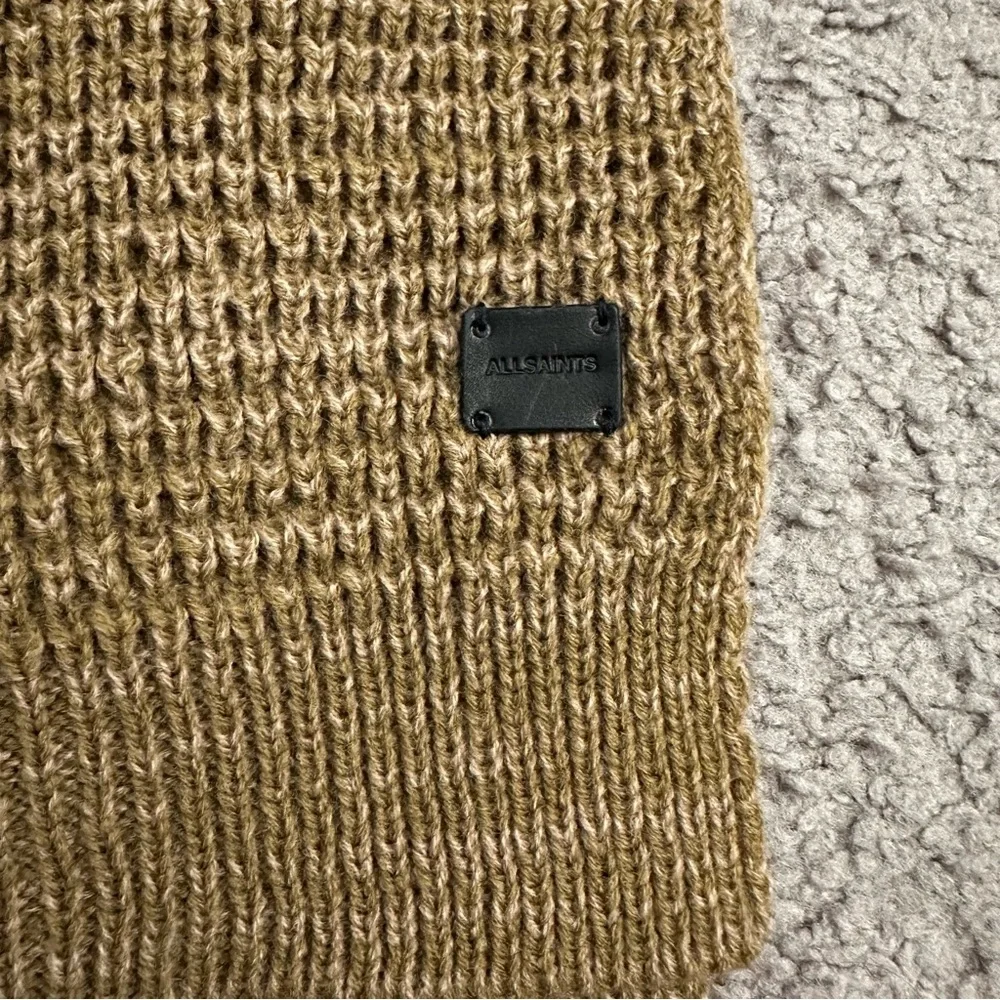 Allsaints Marled Scarf Khaki Multi Womens